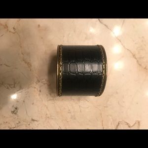 Black and gold cuff bracelet